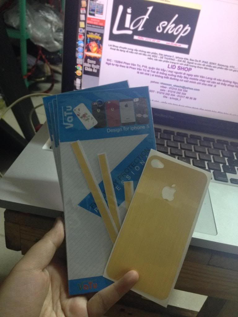 - Chuyên Skin màu iphone 5 , Phụ Kiện Độc cho Ip, miếng dán cho HTC, SONY,IP , ốp Đt - 22