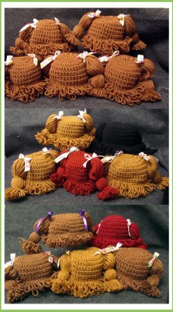 cabbage patch crochet hat free pattern