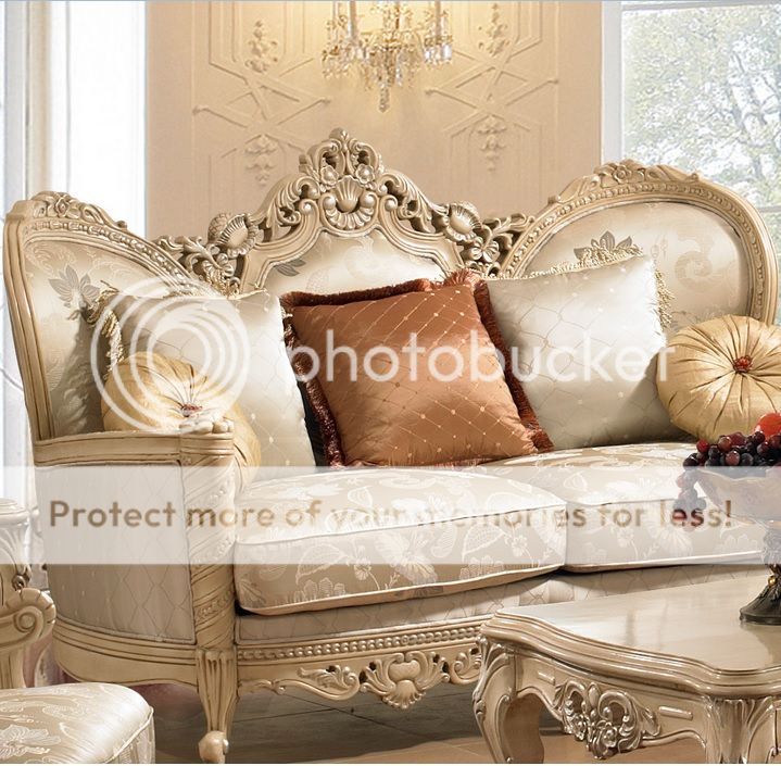 Formal Luxury Sofa Love Seat 2 Piece Traditional Style Living Room Set HD 91
